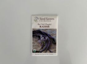 Seed packet for Rat Tail Radish