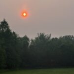 Wildfire smoke creates a thick haze in Ohio